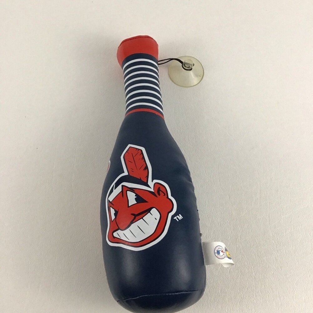 Cleveland Indians Hanging Suction Baseball Bat MLB Vintage 90s Good Stuff Wahoo - Picture 1 of 7